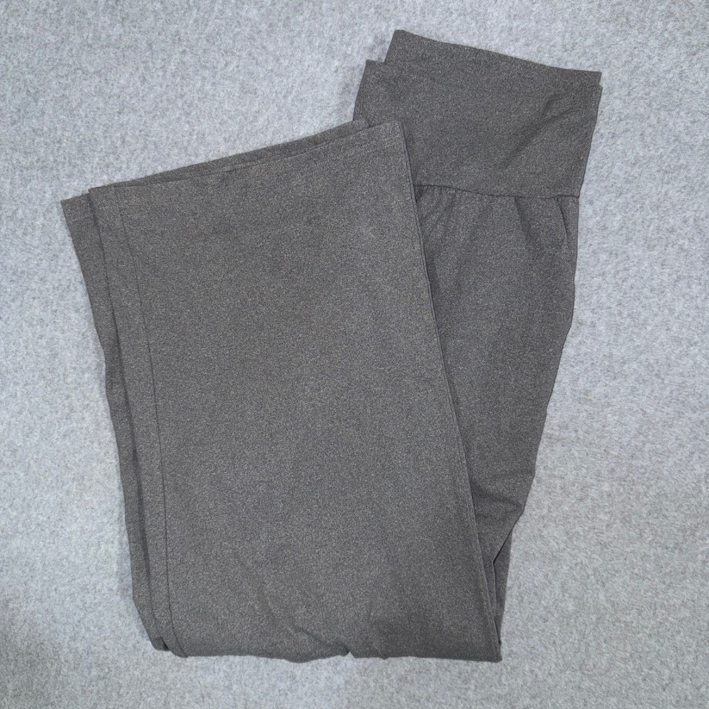 Gracyoga Womens XXXL Gray Wide Leg Lounge Yoga Pants High Waist Pockets New